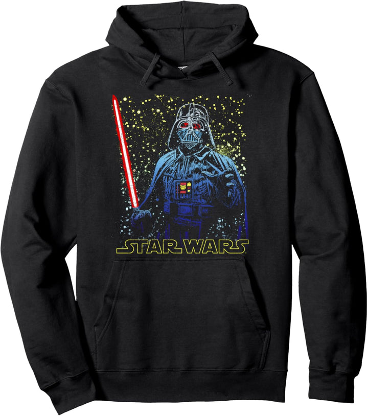 Star Wars Darth Vader Glowing Eyes Portrait Pullover Hoodie