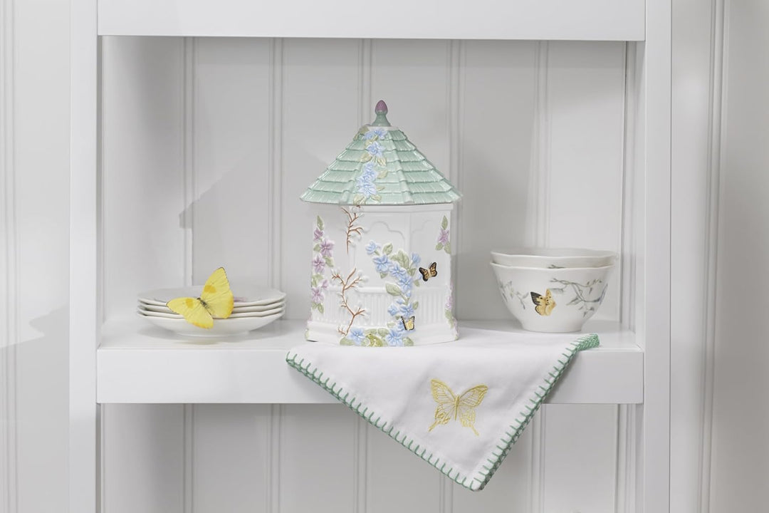 Lenox Butterfly Meadow Keksdose, 25,4 cm, Weiss Keksdose, Pavillon, Keksdose, Pavillon