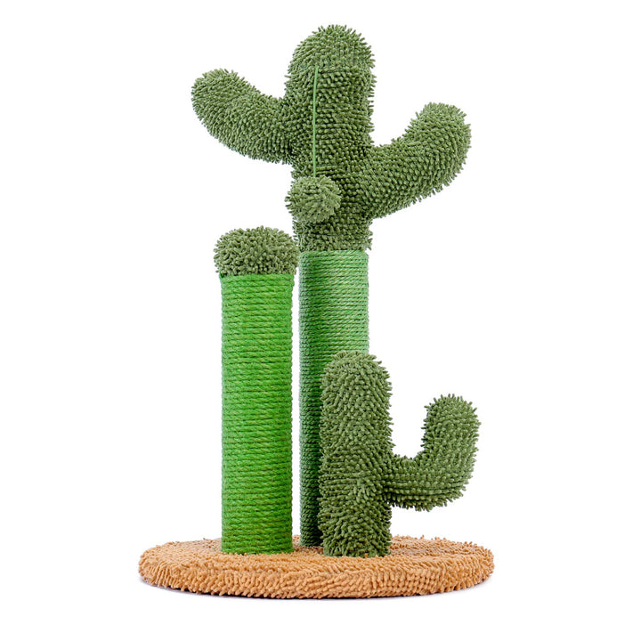 PAWZ Road Kratzbaum Kaktus, kreatives Katzenbaum-Design, 3 Pfosten in 1 Set, braun, L 68,5 cm L Brau