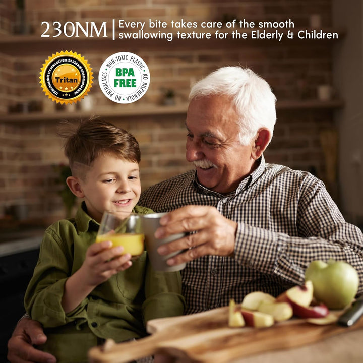 Anybear Kaltentsafter 350W, Slow Juicer mit 124 mm Einfüllschacht für Ganze Früchte und Gemüse, Ents