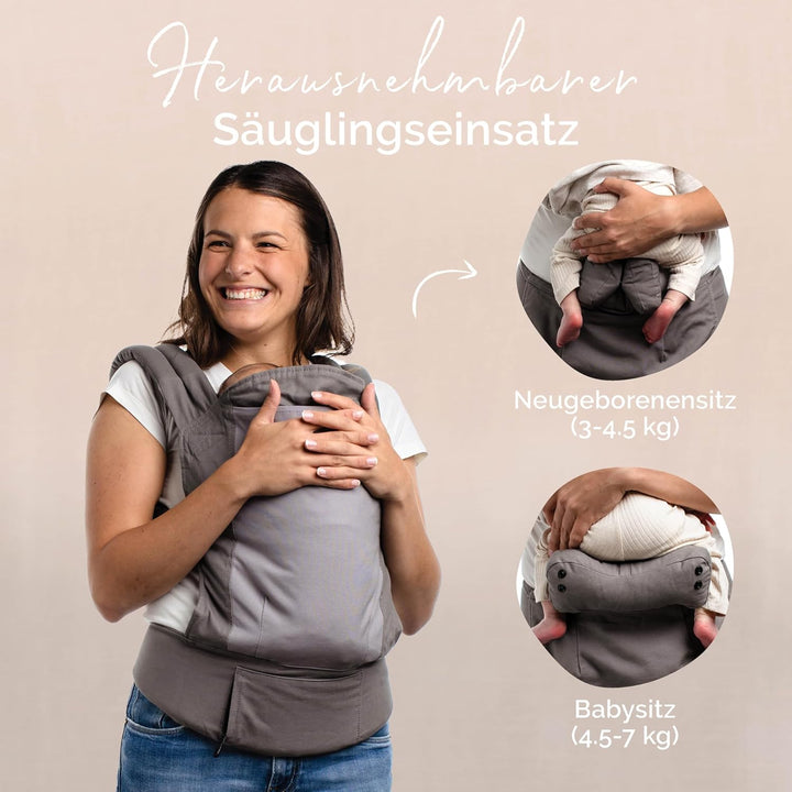 Boba Babytrage Classic Carrier Dusk - Babytragetasche im Rucksack Stil – Tragen Sie Ihr Kind auf dem