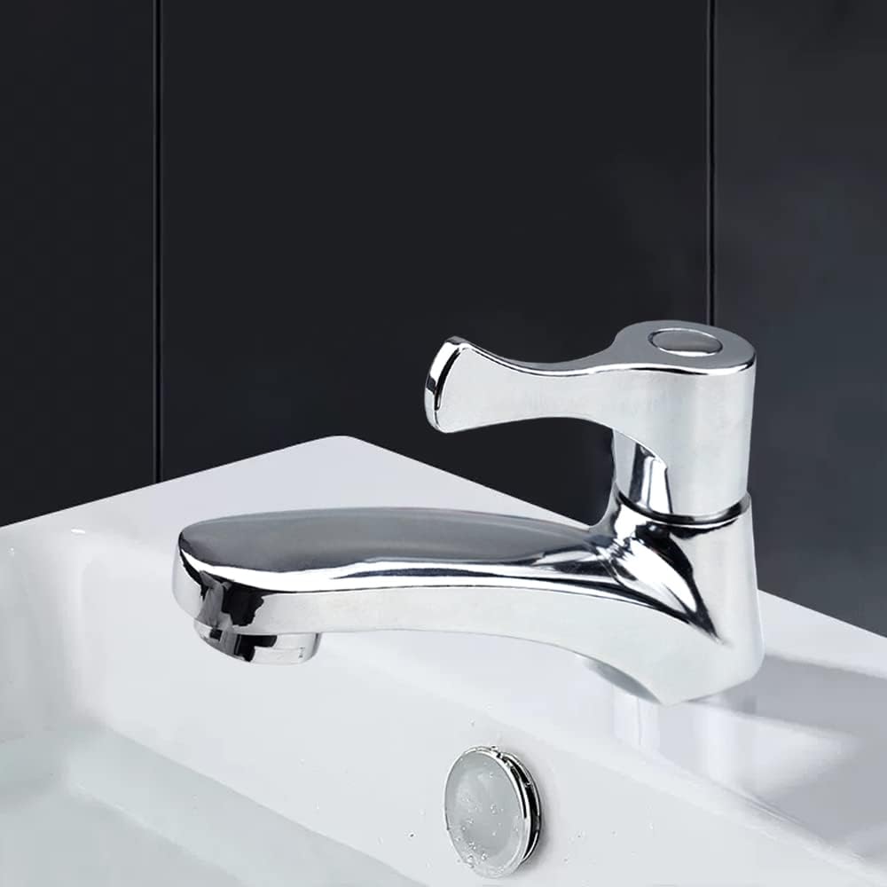 quiodok Einzelne Kaltwasserhahn Küche Waschbecken Wasserhahn Kaltwasser Wasserhahn mit 2 Filter für