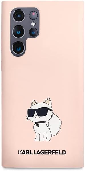 KARL LAGERFELD Hülle KLHCS23LSNCHBCP Samsung S23 Ultra S918 rosa silikon Choupet
