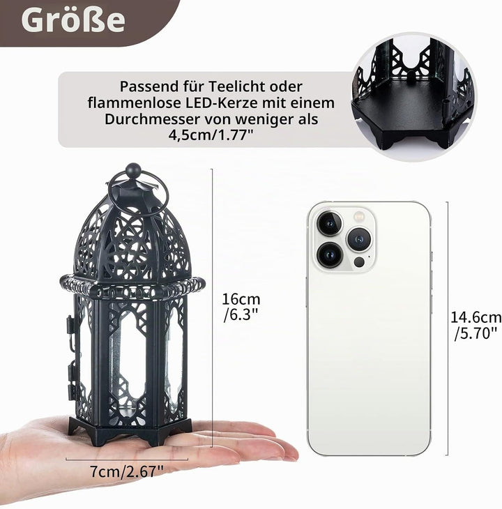 Nuptio 2 Stücke Metall Teelichthalter Kleine Grösse Hochzeit Mittelstücke Transparente Glas Hängende