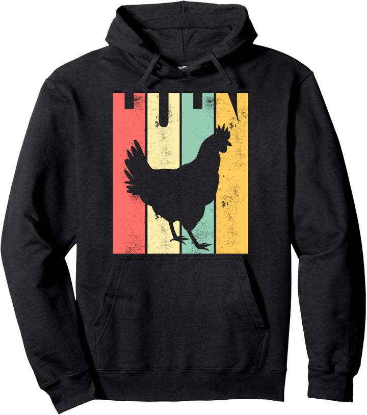 Vintage Retro Huhn Hühner Hahn Classic Pullover Hoodie