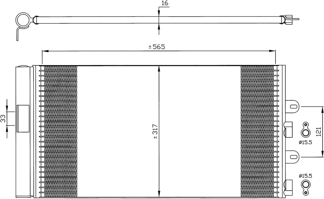 NRF 35606 Kondensator, Klimaanlage