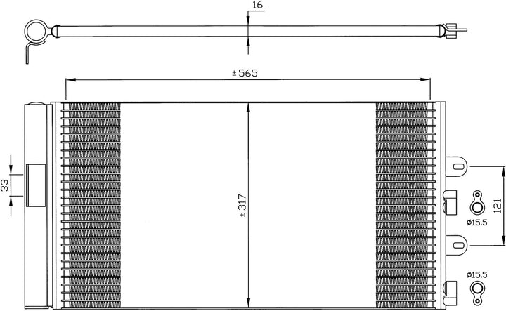 NRF 35606 Kondensator, Klimaanlage