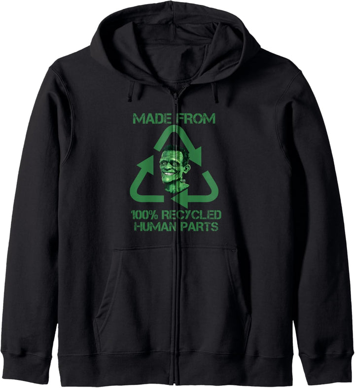 Frankenstein aus 100% recycelten menschlichen Teilen - Halloween Kapuzenjacke