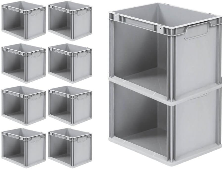 SparSet 10x Eurobox NextGen Store | HxBxT 32x30x40cm | 30 Liter | Seite offen | Eurobehälter, Transp