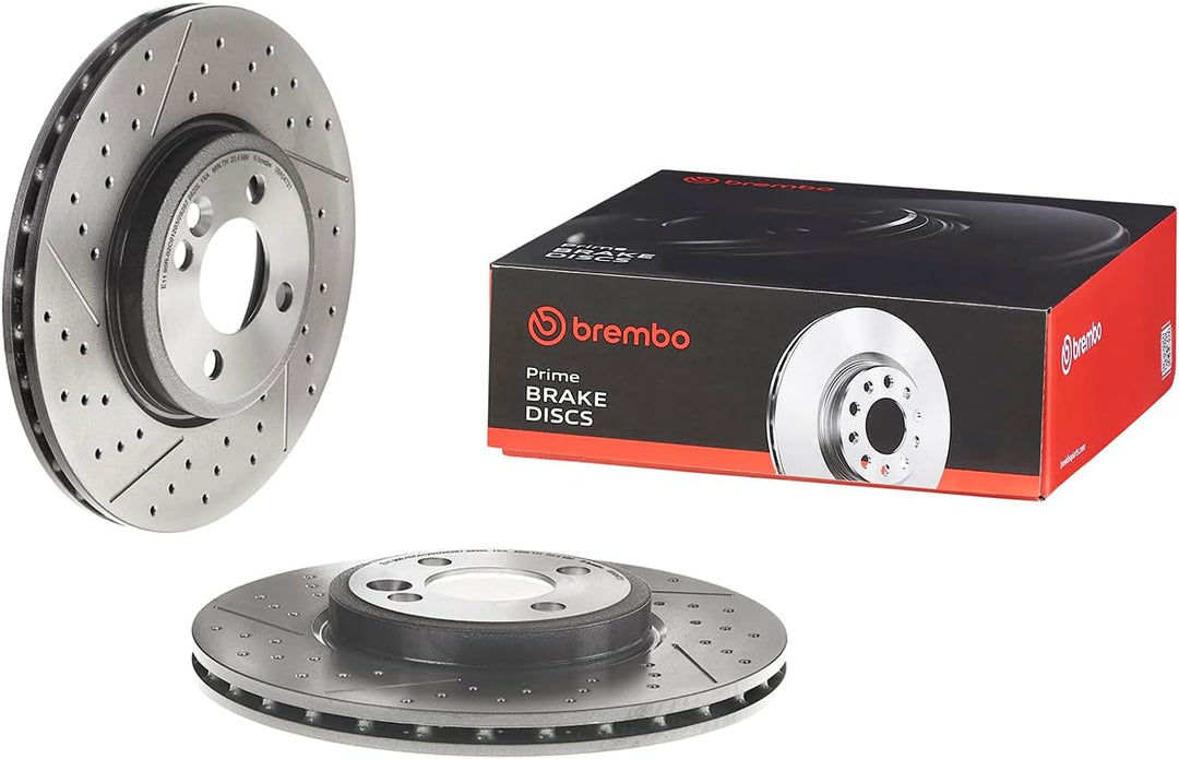 Brembo 09.A047.21 Vordere Bremsscheibe mit UV Lackierung, Anzahl 2