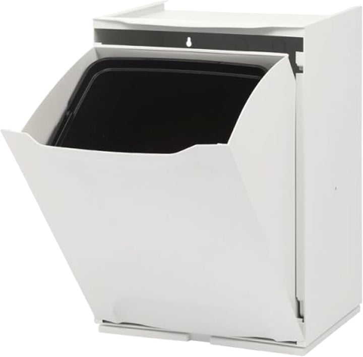 Mülltrenner / Müllsortierer-Element 20 Liter, aus Kunststoff, weiss, Weiss