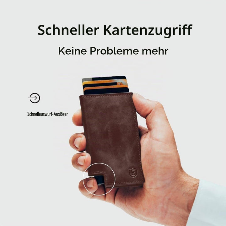 Ekster Parliament Wallet | RFID Schutz Geldbörse für Herren mit Push Button | Quick-Access Slim Wall