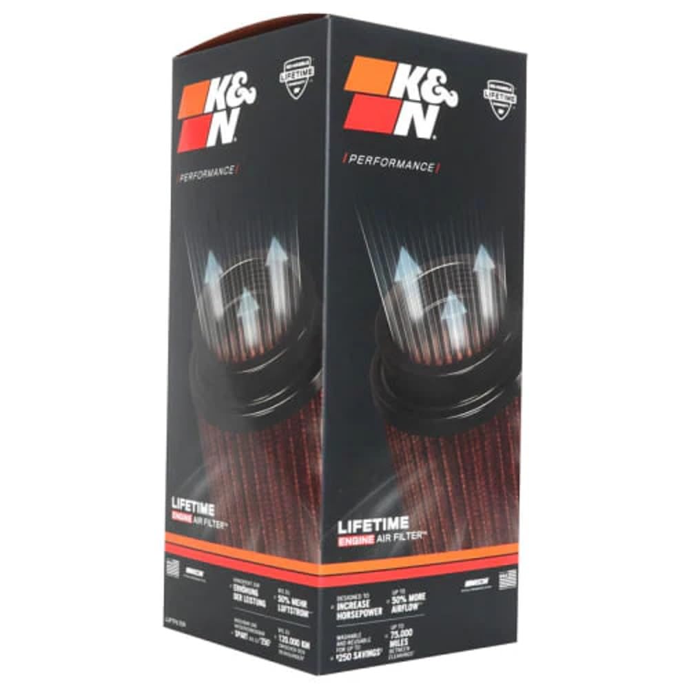 K&N SU-1009 Motorrad K&N Tausch-Luftfilter, Rot