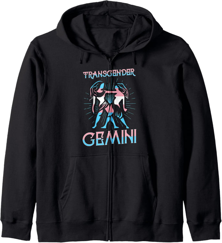 Transgender Gemini Sternzeichen Trans Horoskop LGBTQ Pride Kapuzenjacke