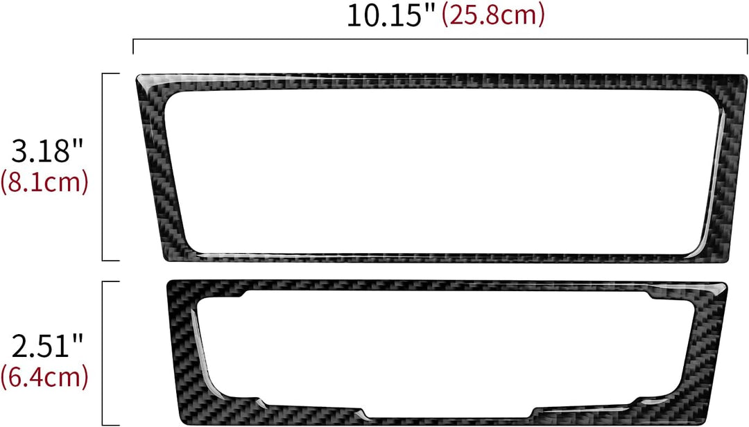 Auto CD Panel Aufkleber Klimaanlage Volume Panel Control Frame Trim Kompatibel mit Audi A4 B8 A5 S4