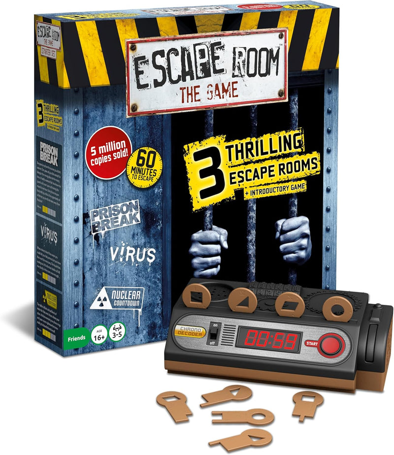 Escape Room: The Game - Vol. 1, 3 Thrilling Escape Rooms in Your Own Home!, Board Games for Adults,