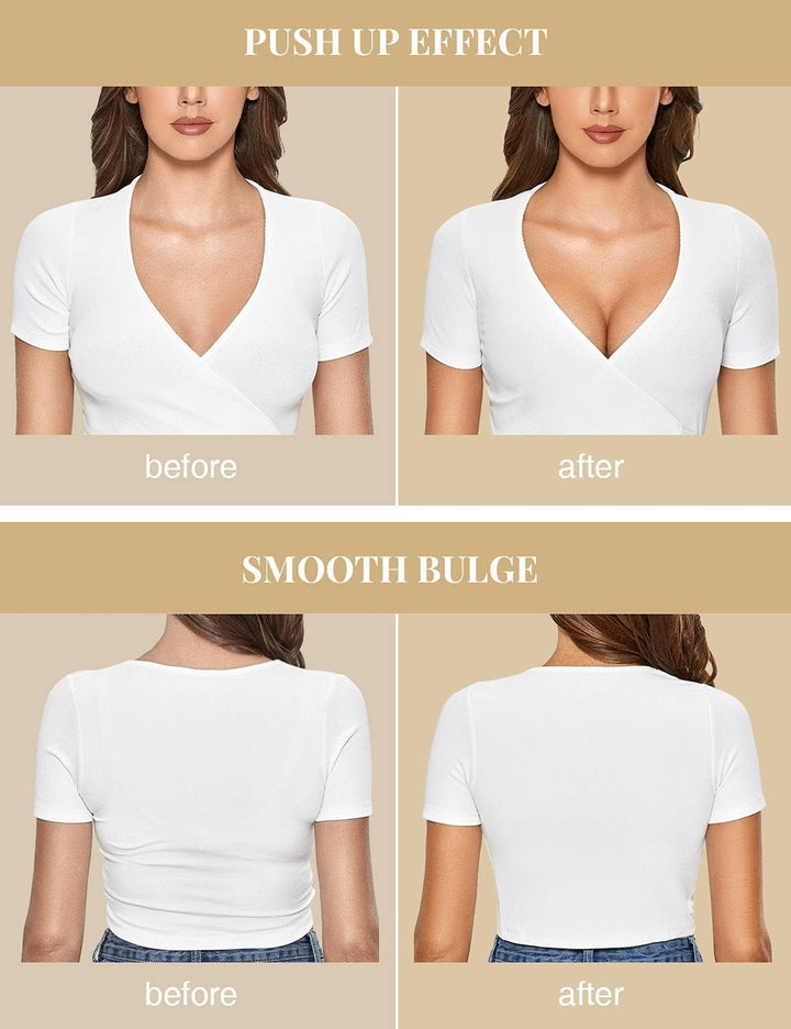 DOBREVA Push Up BH Damen ohne Bügel Soft Gepolstert Bügelloser Bralette mit Spitze 85A Beige, 85A Be