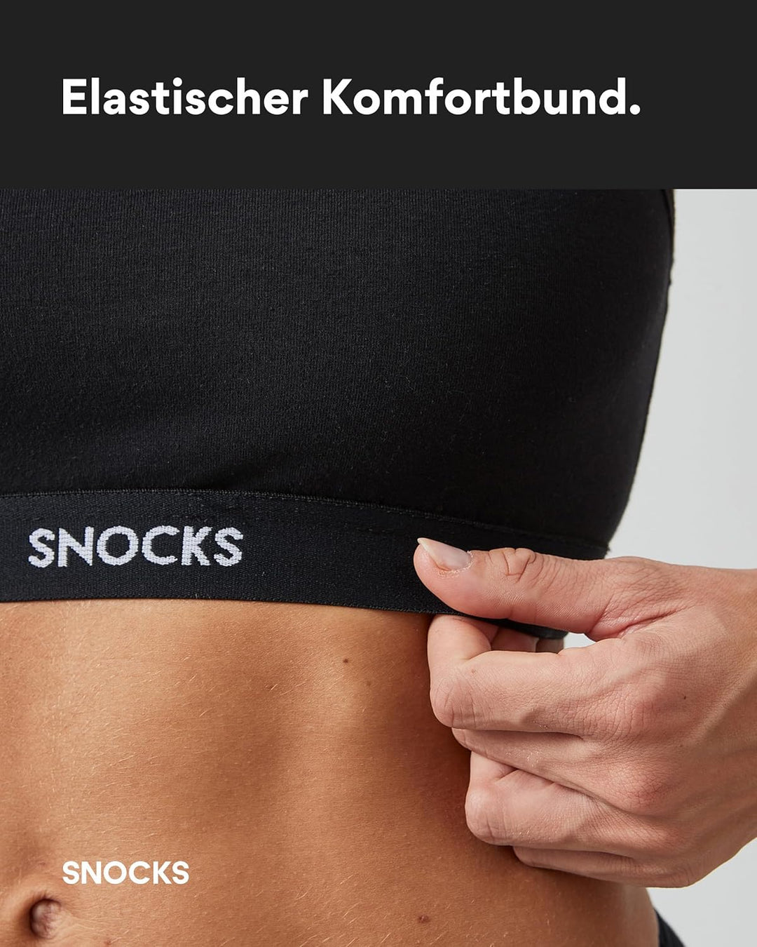 Snocks Soft Bra - Damen BH ohne Bügel, Perfekte Passform und hoher Komfort Dank Bio-Baumwolle, Bügel