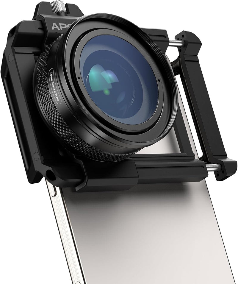 APEXEL 10X-20X HD-Zoom-Makroobjektiv mit universellem Handy-Clip, Smartphone-Macro Lens, Handy Objek