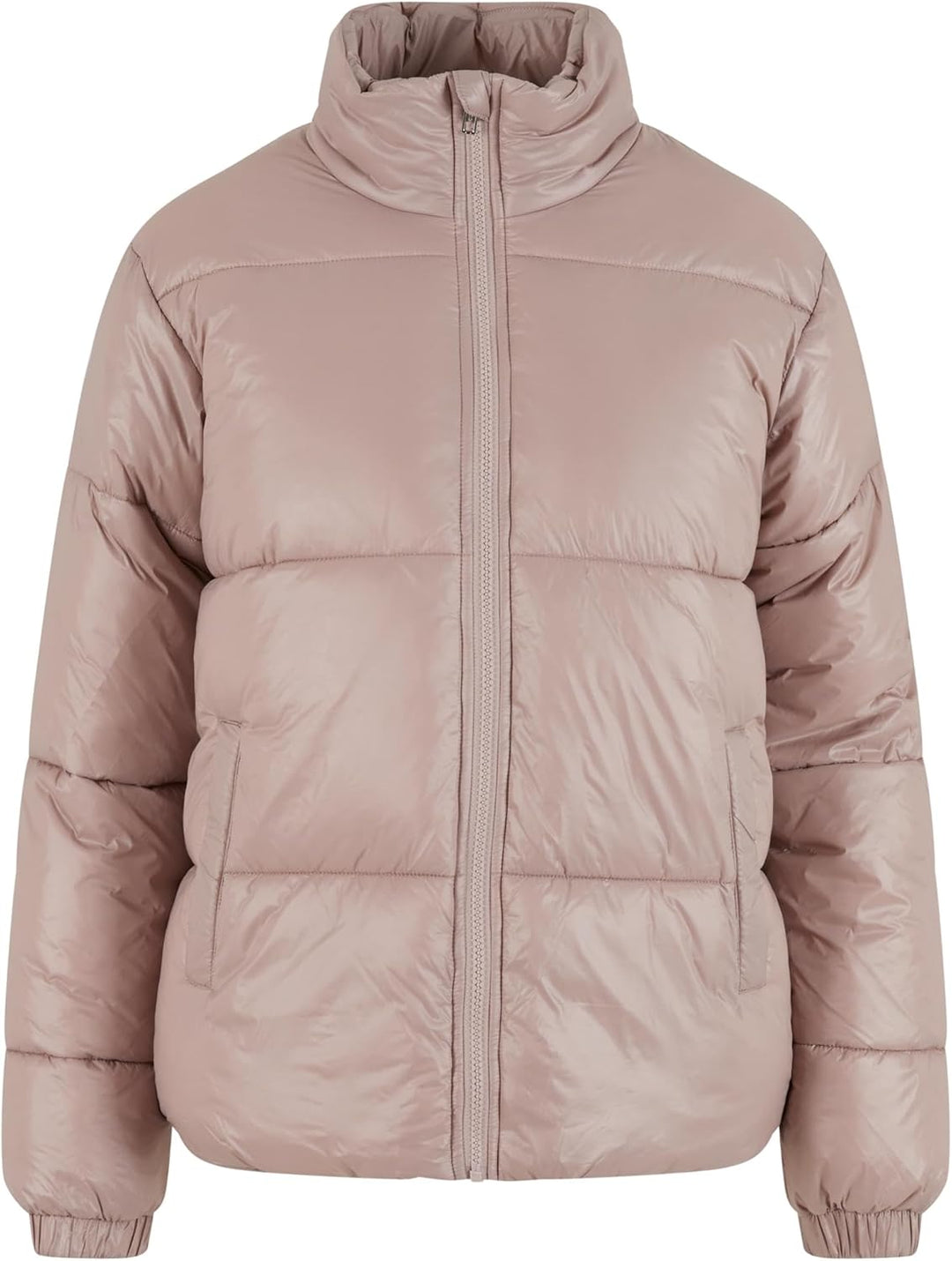 Urban Classics Ladies Recycled Short Shiny Puffer Jacket XS Duskrose, XS Duskrose