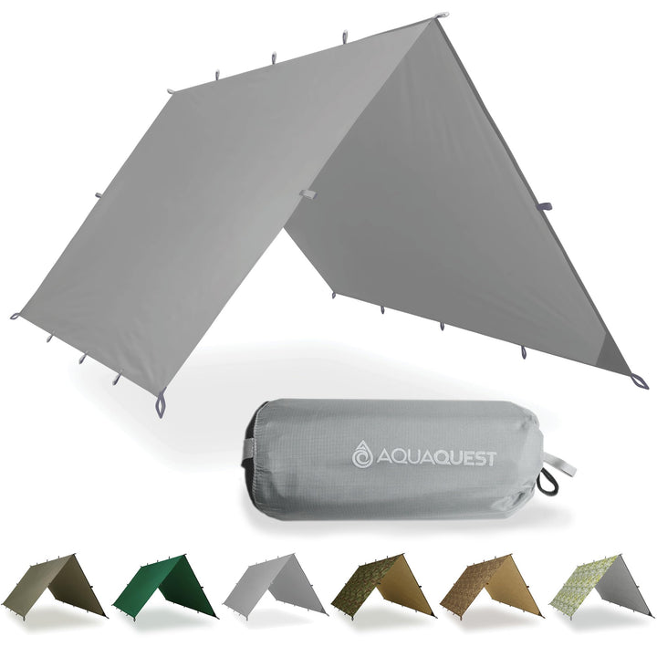 AQUAQUEST Safari wasserdichte Camping-Plane - Leichter Sonnenschutz oder Regenschutz - Wandern, Ruck