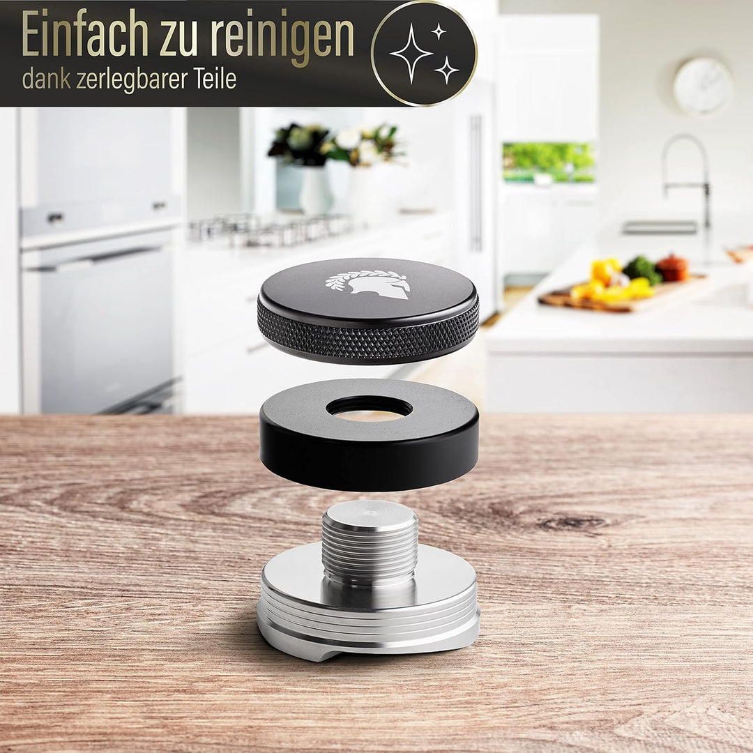 Barista Legends® Espresso Distributor Edelstahl höhenverstellbar - Leveler Tool für perfektes Kaffee