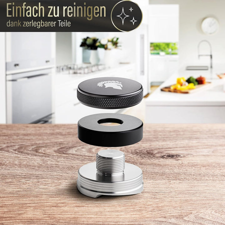 Barista Legends® Espresso Distributor Edelstahl höhenverstellbar - Leveler Tool für perfektes Kaffee