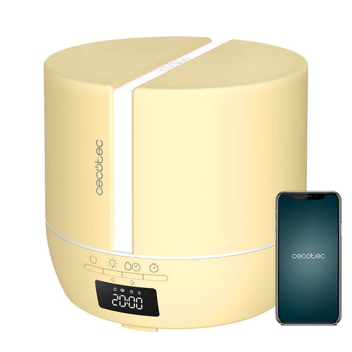 Cecotec Duftdiffusor PureAroma 550 Connected SunLight. Kapazität 500ml, LED-Display, Lautsprecher, B