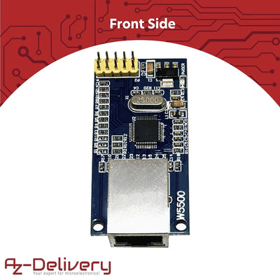 AZDelivery 5 x W5500 Ethernet Netzwerk Internet Modul kompatibel mit Arduino, 5