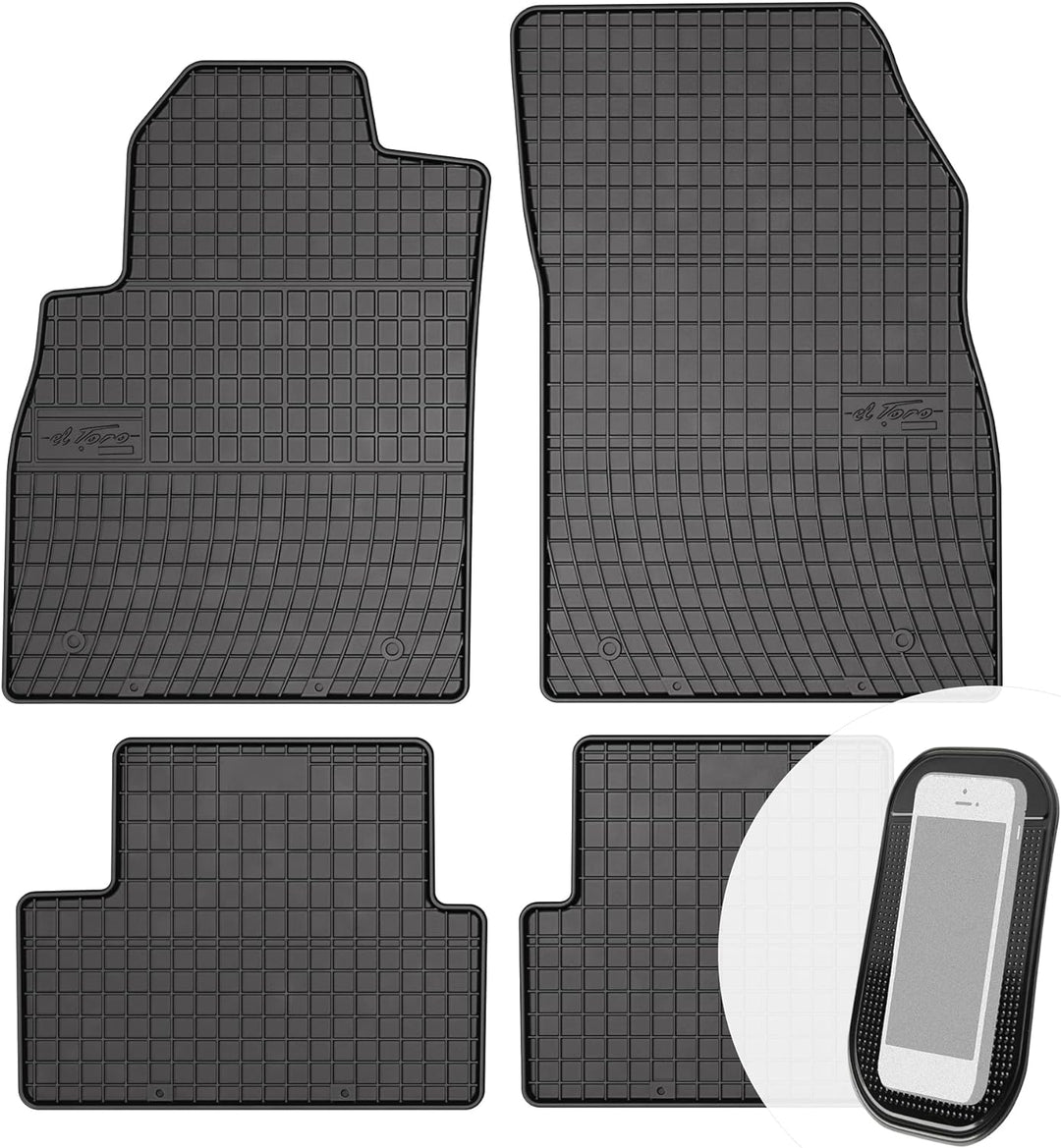 Gummimatten Auto Fussmatten Gummi Automatten Passgenau 4-teilig Set - passend für Chevrolet Cruze Or