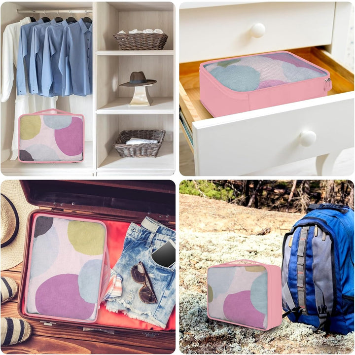 Grosse Koffer Organizer Set 12-teilig, Wasserdichte Packwürfel, Travel Organizer zum Gepäckpacken, F