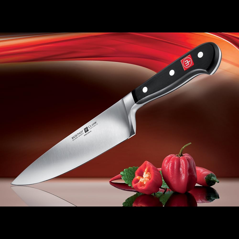 Wüsthof 4582/20 Kochmesser, Classic (4582-7/20), 20 cm Klingenlänge, geschmiedet, rostfreier Edelsta