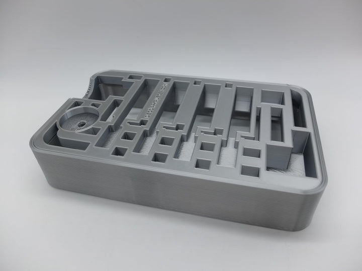 Halter Aufsteller für KitchenAid Spiralschneider Aufsätze Art Deco Stil (Silber), Silber