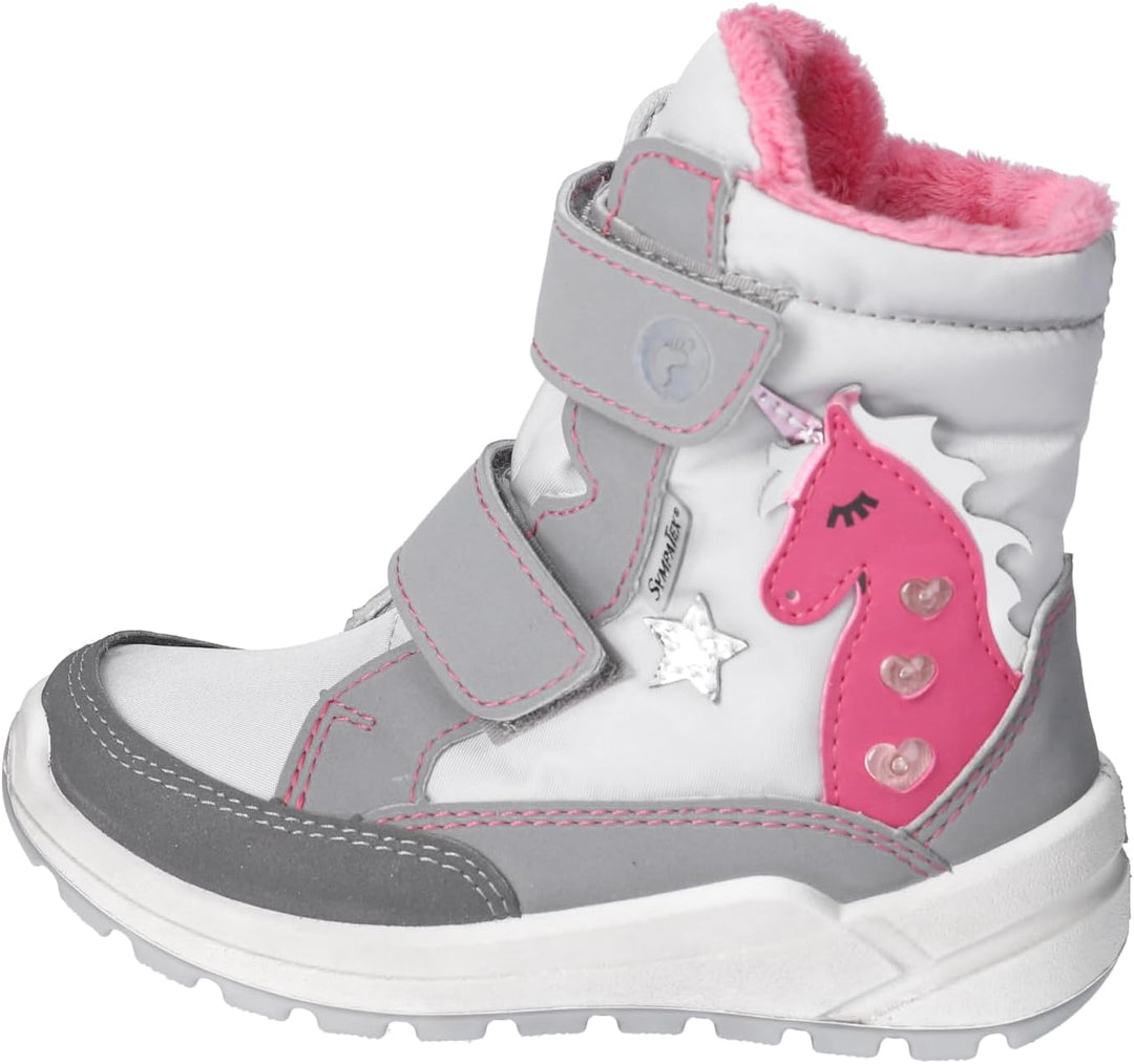 RICOSTA Mädchen Winterstiefel Annika, Kinder Boots, Weite: Mittel, lose Einlage, Sympatex, Blinklich