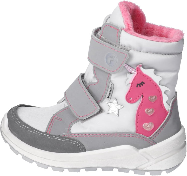 RICOSTA Mädchen Winterstiefel Annika, Kinder Boots, Weite: Mittel, lose Einlage, Sympatex, Blinklich