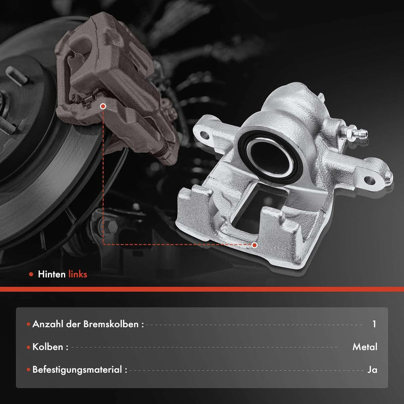 Frankberg Bremssattel Bremszange Hinterachse Links Kompatibel mit CR-V III RE 2006-2012 CR-V IV RM 2