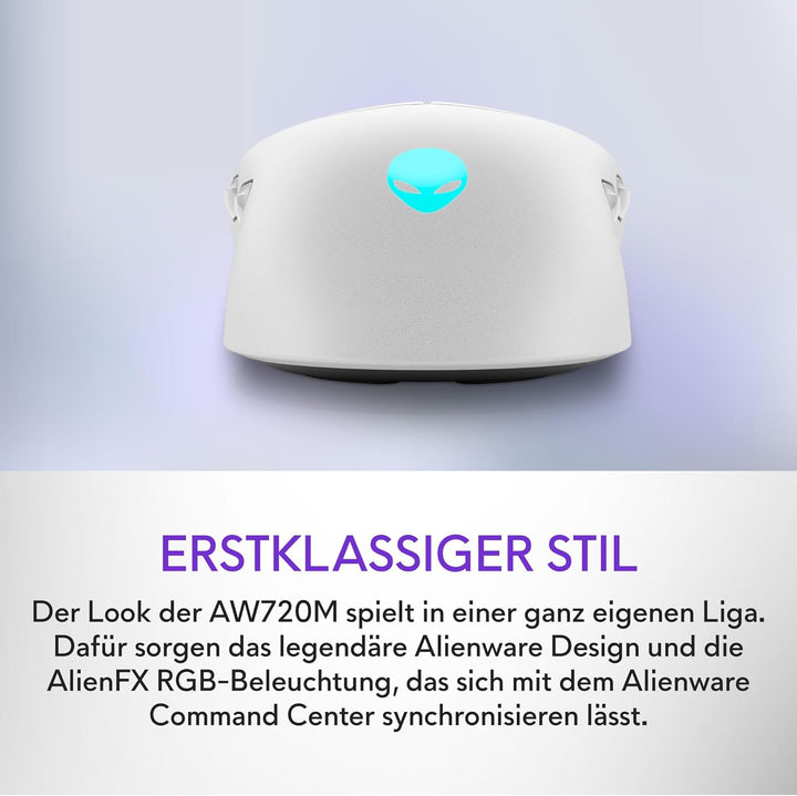 Alienware Tri-Mode kabellose Gaming Mouse AW720M - Lunar Light AW720M (Lunar Light), AW720M (Lunar L