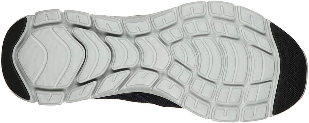 Skechers Herren Flex Advantage 4.0 Tuscan Sneaker 41 EU Navy Mesh Pu Lime Trim, 41 EU Navy Mesh Pu L