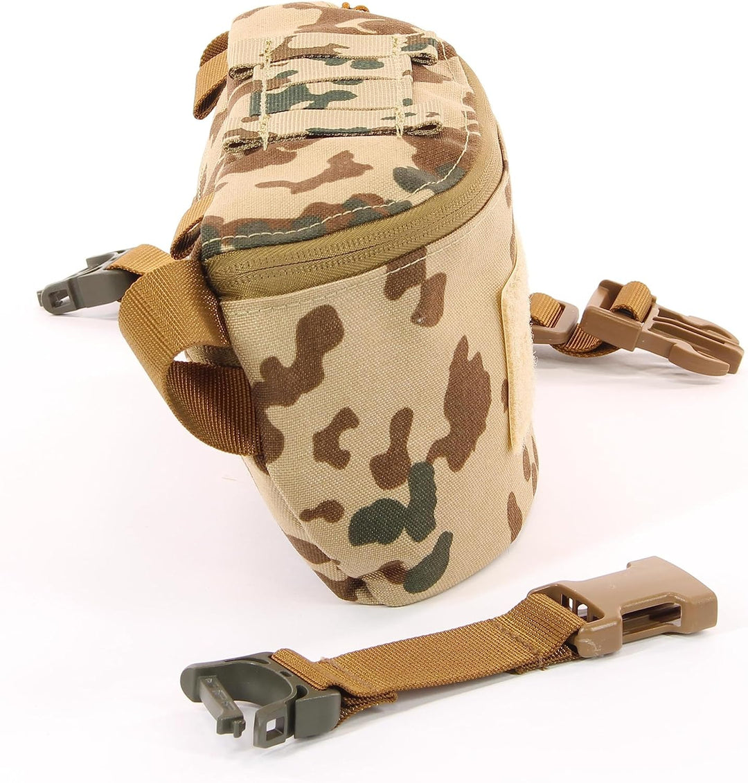 Zentauron Hüfttasche Modular 1,8 L Bauchtasche 2 Fächer MOLLE Abnehmbarer Gurt Tactical Gürteltasche