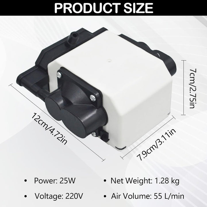 Air Assist Laser, Luftunterstützung für Lasergravierer und Gravierer 55L/min Einstellbarer Luftstrom
