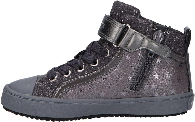 Geox Mädchen J Kalispera Girl I Sneakers 33 EU Grau, 33 EU Grau