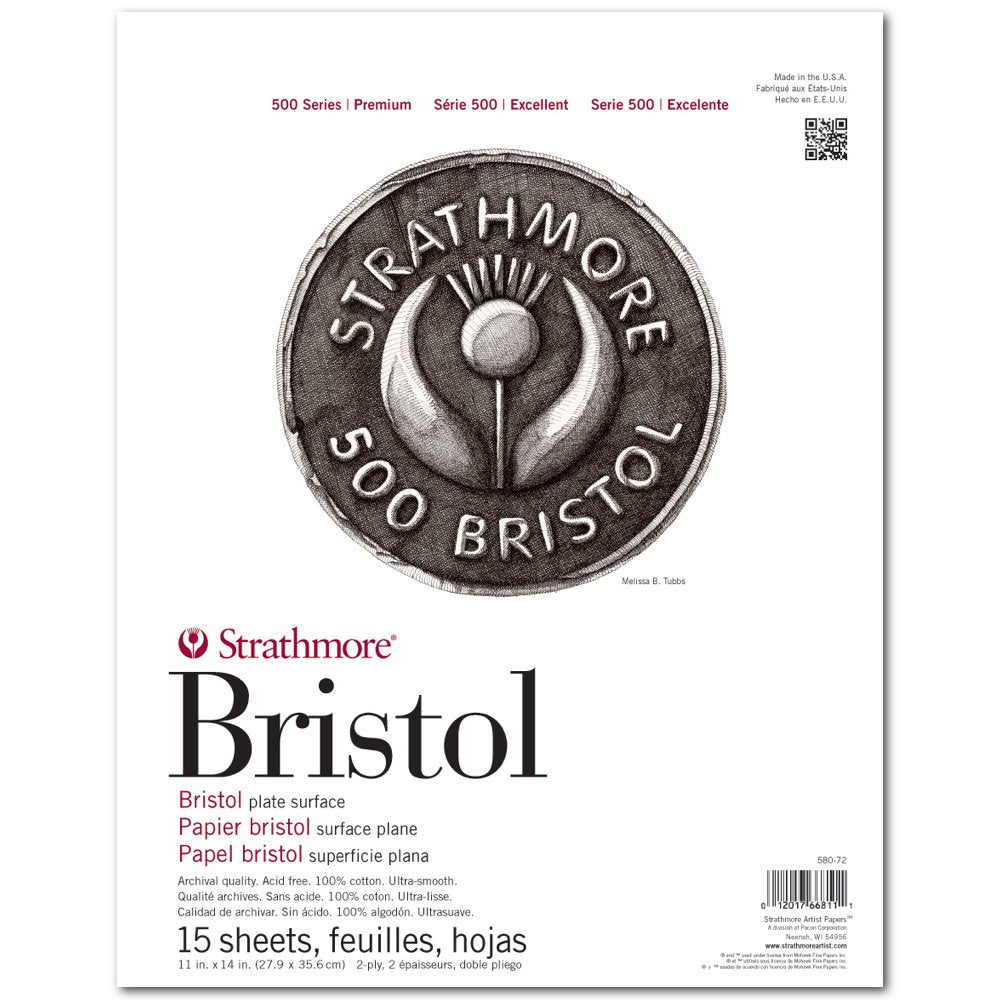 Strathmore 500 Bristol 2ply Platte 11X14 Pad