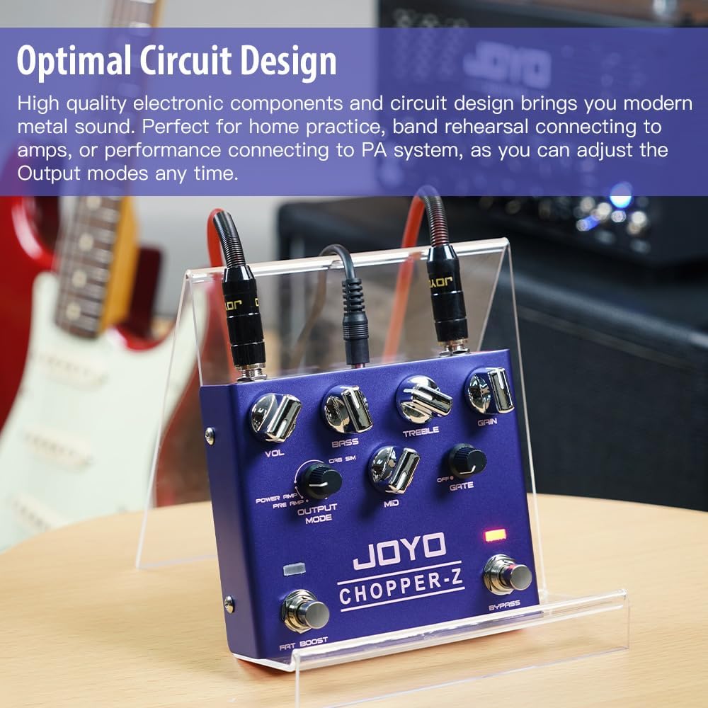 JOYO Distortion-Effektpedal, moderner Metallton, High-Gain-Verstärkersimulatoren, All-in-One-Pedal m