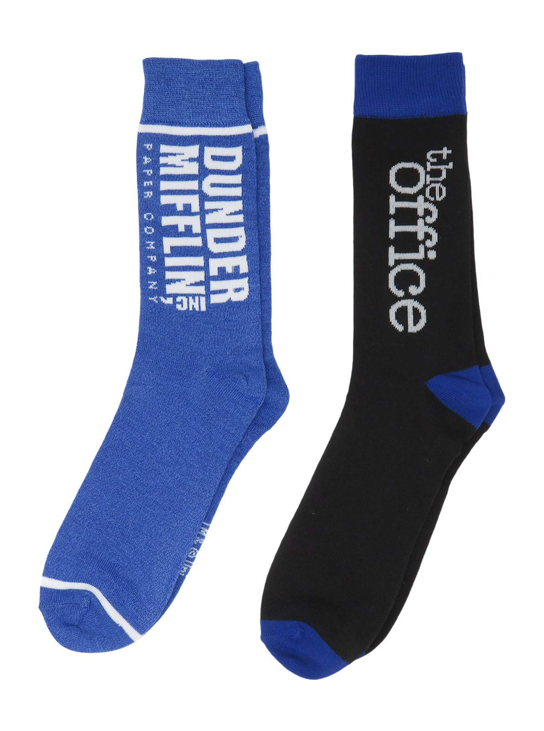 The Office TV Show Dunder Mifflin Logo 2 Paar Crew Socken Lizenzprodukt