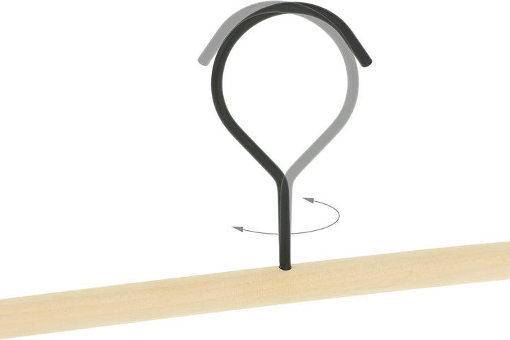 Relaxdays Hosenbügel 10er Set, verstellbare Clips, Spannbügel für Röcke &amp; Hosen, HBT: 11,5 x 30,5 x