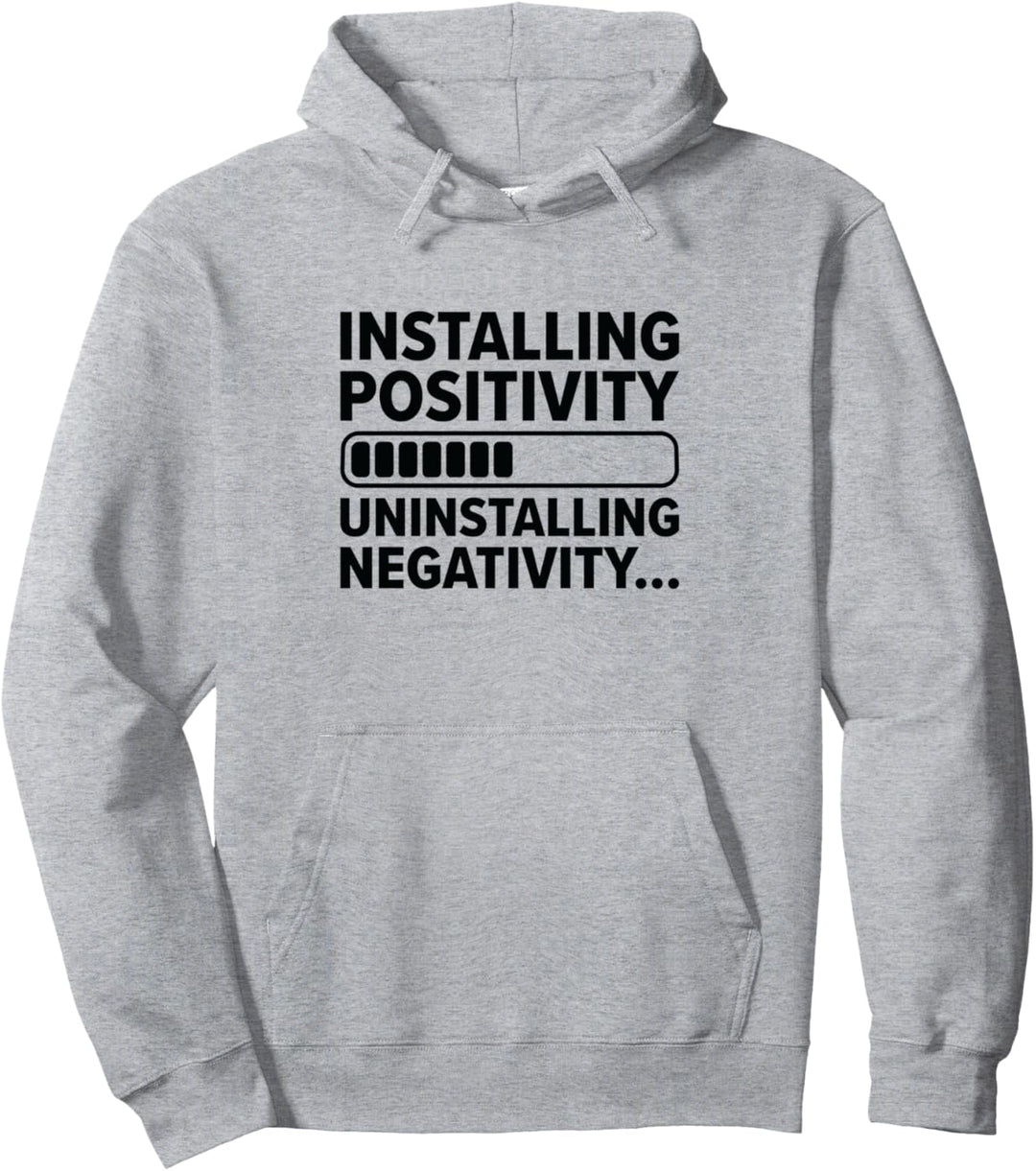 Positive Denker Installation optimistisches Glück der Menschen Pullover Hoodie