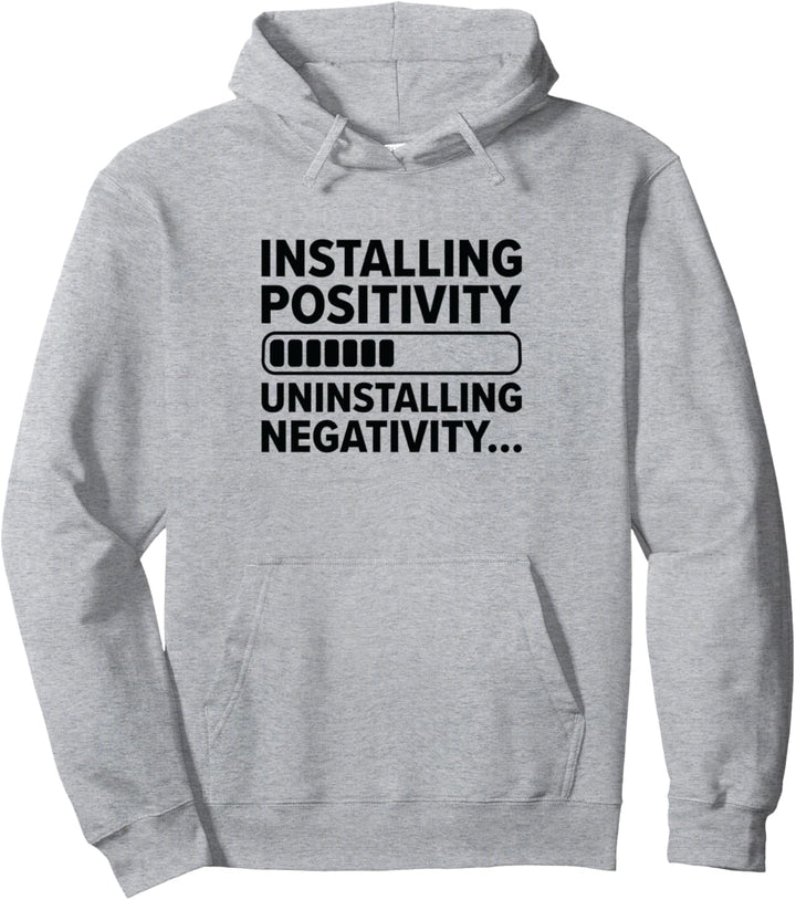 Positive Denker Installation optimistisches Glück der Menschen Pullover Hoodie