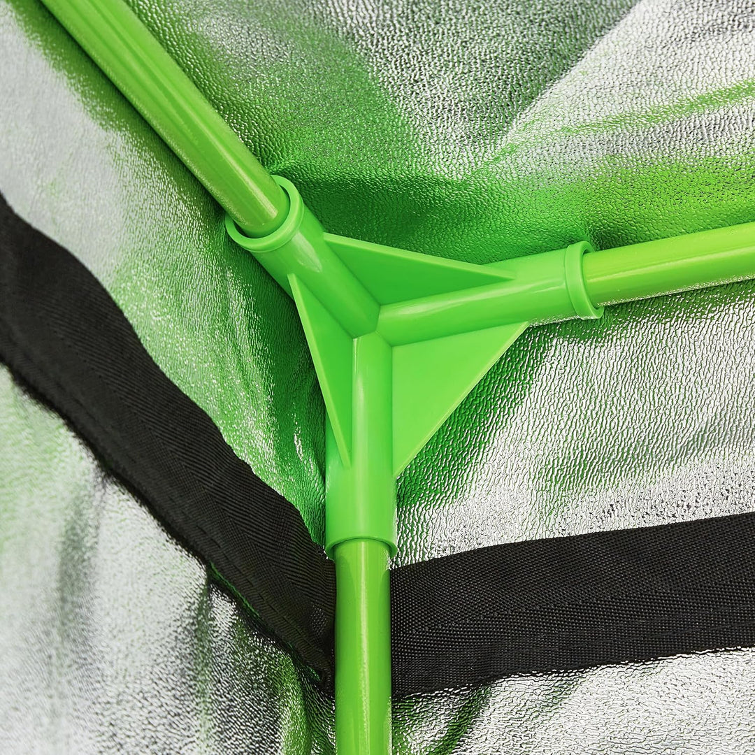 Relaxdays Growbox, HxBxT: 120x40x40 cm, Pflanzen Anbau, Reflexionsfolie innen, verdunkeltes Zuchtzel