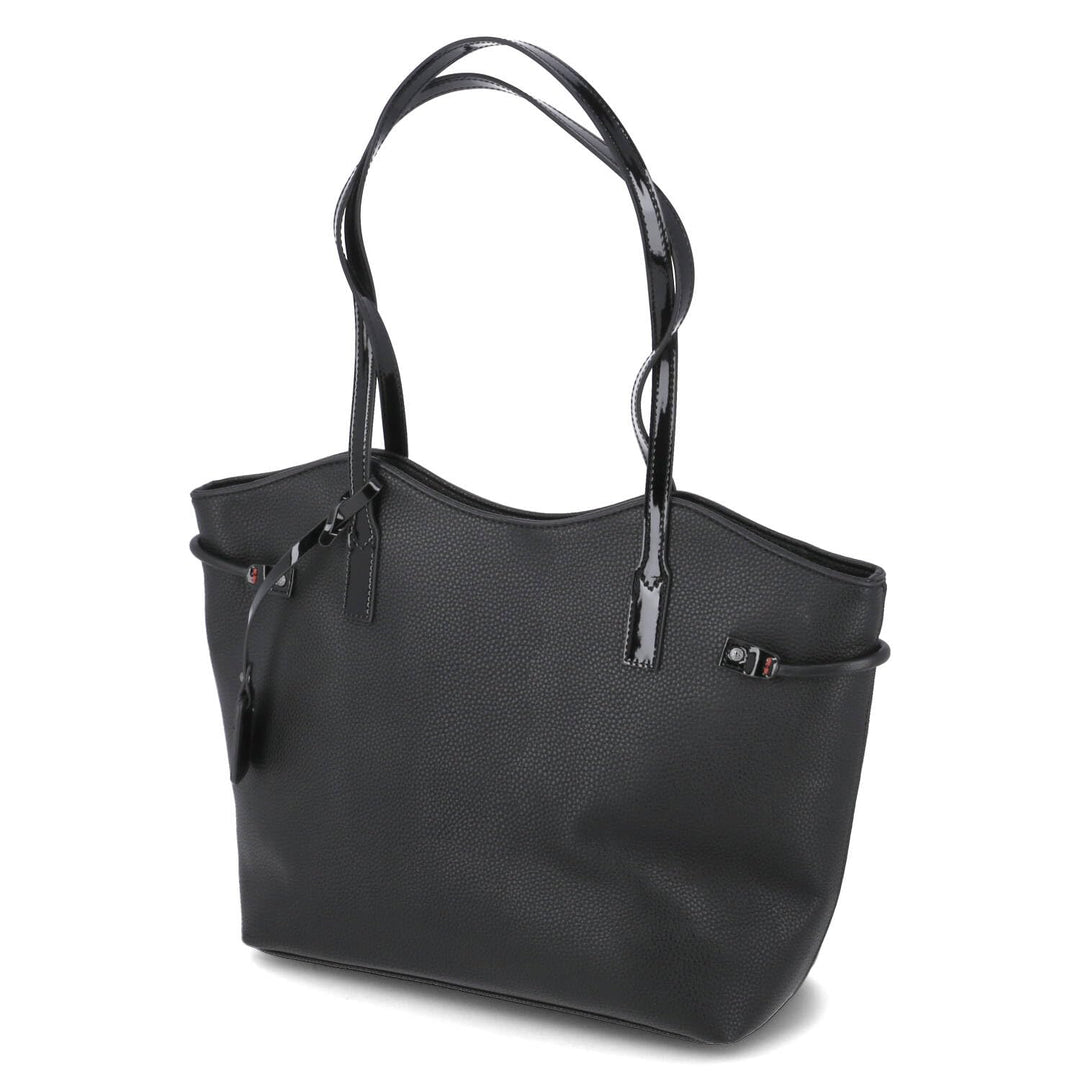 Rieker Damen H1527 Shopper, Schwarz