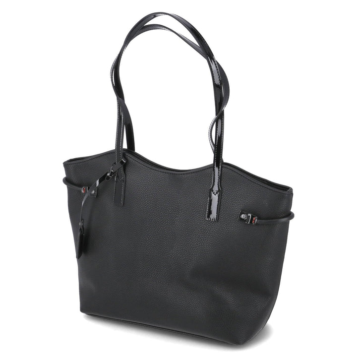 Rieker Damen H1527 Shopper, Schwarz